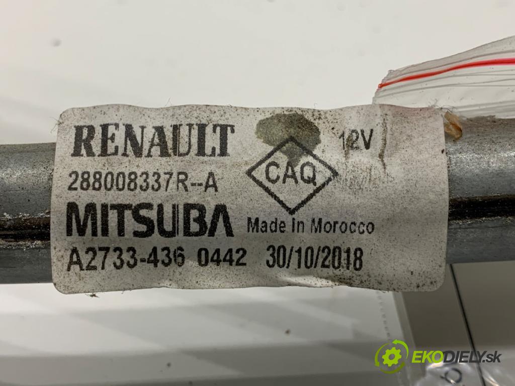 RENAULT CAPTUR I liftback 2018 66 kW 1.5 dCi 90 1461 Mechanizmus stieračov predný 288008337R (Motorček stieračov predný)