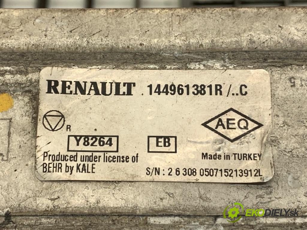 RENAULT CAPTUR I liftback 2018 66 kW 1.5 dCi 90 1461 intercooler 144961381R (Intercooler (chladič nasávaného vzduchu))