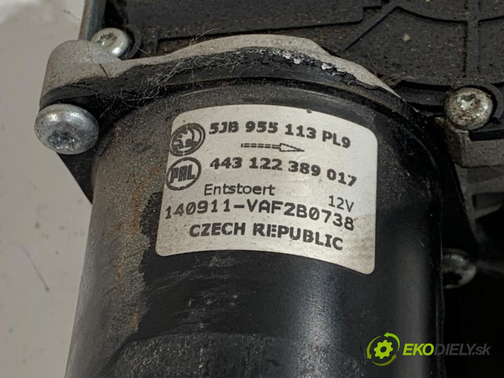 SKODA RAPID liftback 2014 77 kW 1.2 TSI 1197 Mechanizmus stieračov predný 5JB955113 (Motorček stieračov predný)