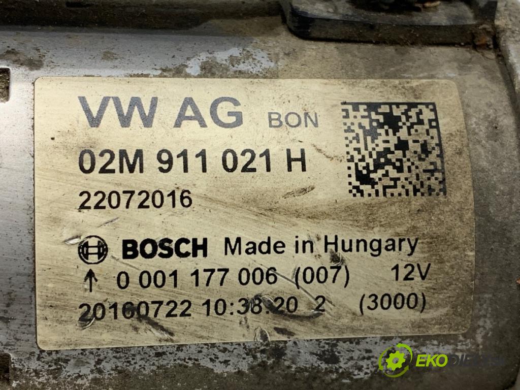 SKODA CITIGO liftback 2016 44 kW 1.0 999 startér 02M911021H (Startér)