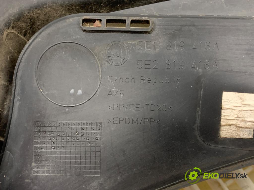 SKODA OCTAVIA III liftback 2016 110 kW 2.0 TDI 1968 Torpédo, plast pod čelné okno 5E1819416A (Torpédo (plast pod čelným sklom))