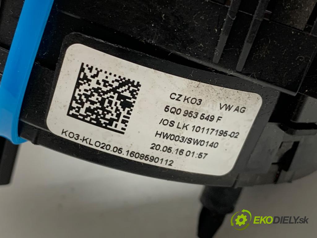 SKODA OCTAVIA III liftback 2016 110 kW 2.0 TDI 1968 kroužek slimák airbag 5Q0953549F (Airbag)