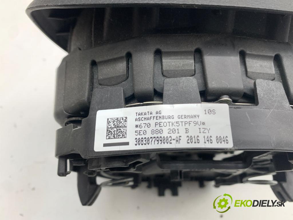 SKODA OCTAVIA III liftback 2016 110 kW 2.0 TDI 1968 AirBag volantu 5E0880201B (Airbag)