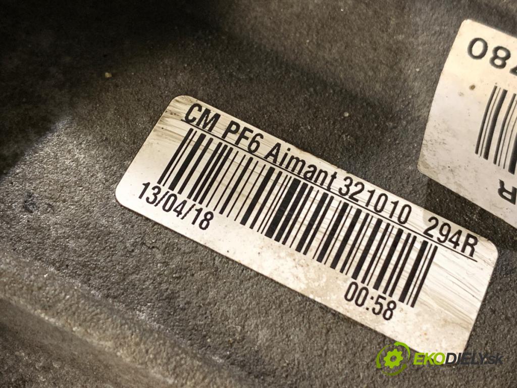 OPEL VIVARO B Platforma / podwozie 2018 88 kW 1.6 CDTI (03) 1598 Prevodovka PF6040 (Prevodovka)