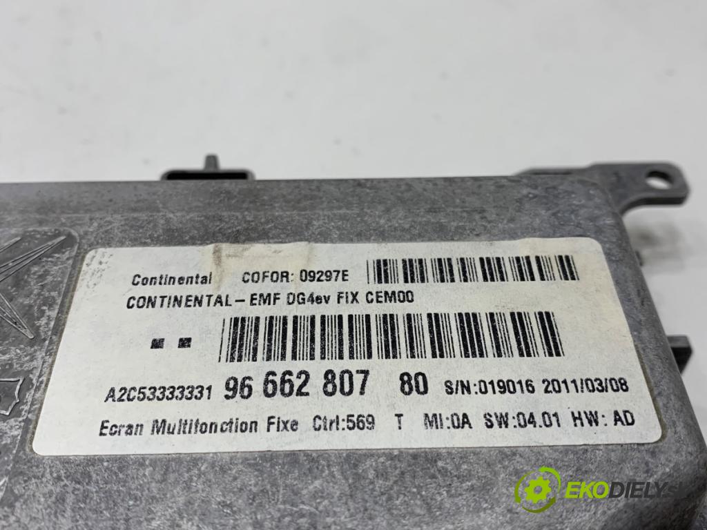 PEUGEOT 508 SW I Kombi 2011 150 kW 2.2 HDi 2179 Displej 9666280780 (Přístrojová deska)