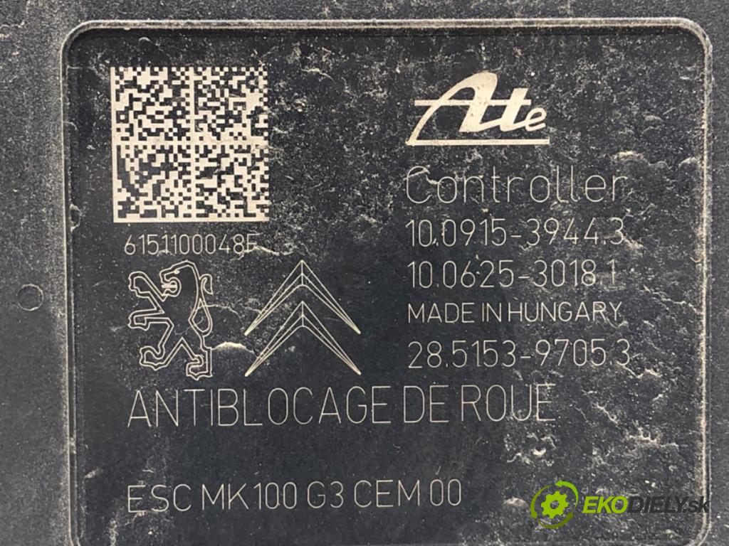 PEUGEOT 208 I liftback 2015 60 kW 1.2 VTI 82 1199 pumpa ABS 9813805280 (Pumpa ABS)