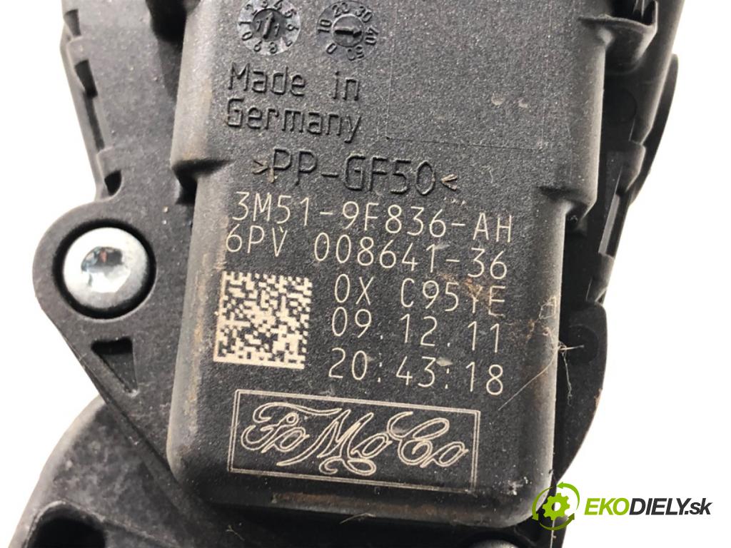 FORD KUGA I SUV 2012 120 kW 2.0 TDCi 4x4 1997 potenciometr plynového pedálu 3M51-9F836-AH (Potenciometr plynového pedálu)
