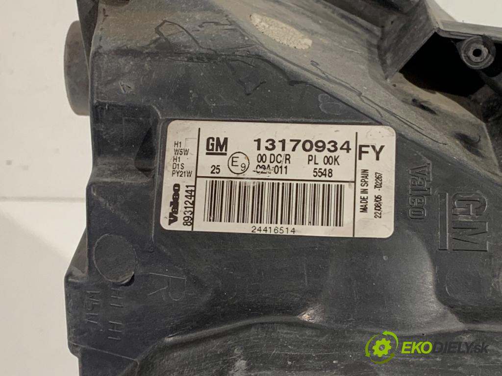 OPEL VECTRA C sedan 2005 129 kW 2.0 16V Turbo (F69) 1998 Svetlomet pravy predný XENON 13170934