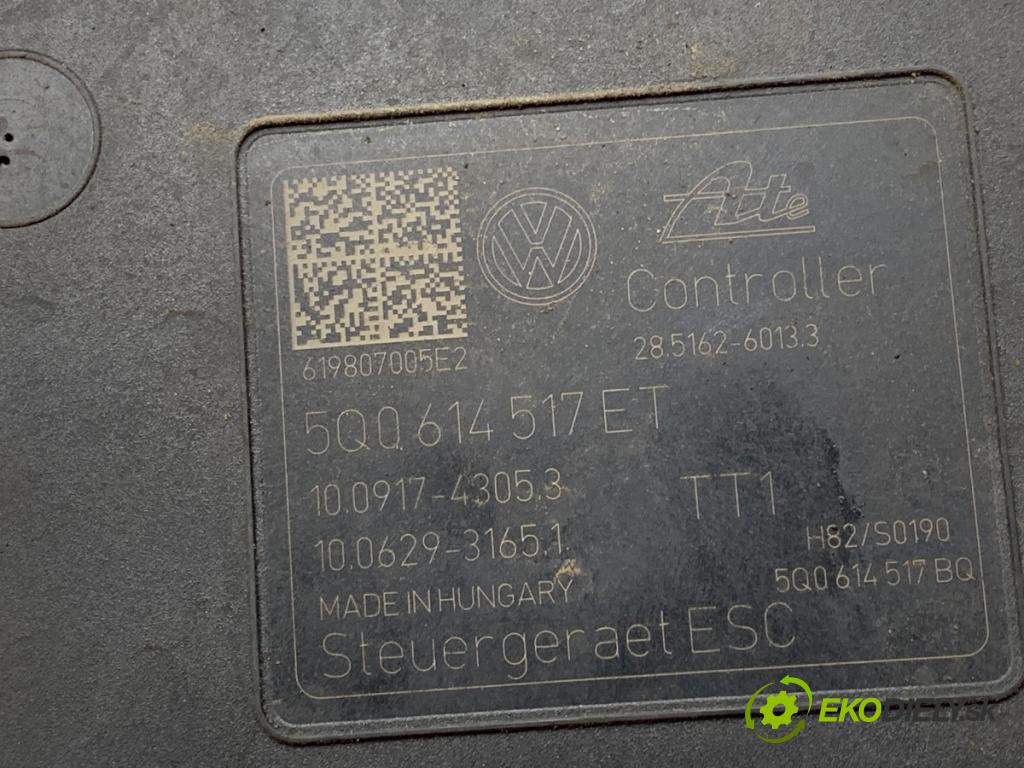 SKODA OCTAVIA III Kombi 2019 110 kW 1.5 TSI 1495 pumpa ABS 5Q0614517ET (Pumpa ABS)