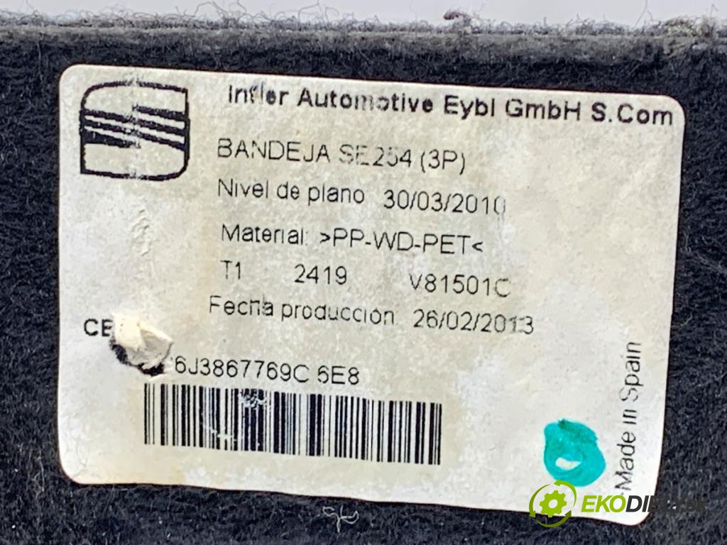 SEAT IBIZA IV liftback 2013 51 kW 1.2 1198 pláto zadní část 6J3867769C