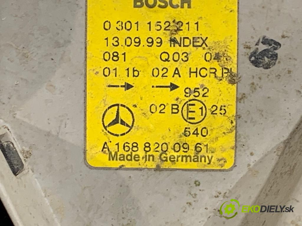 MERCEDES-BENZ W168 liftback 1999 75 kW A 160 (168.033, 168.133) 1598 světlomet levý přední část A1688200961