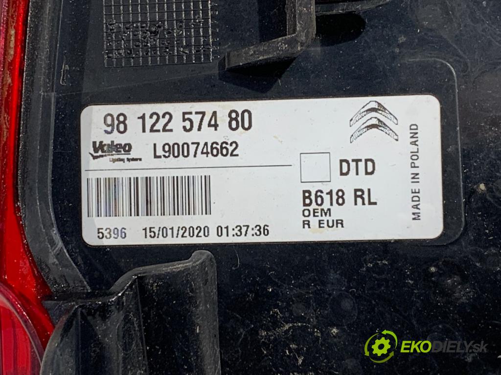 CITROEN C3 III liftback 2020 81 kW 1.2 PURETECH 110 1199 světlo pravý zadní část 9812257480