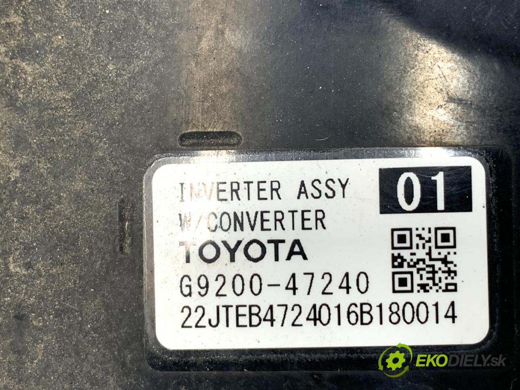 TOYOTA PRIUS IV liftback 2016 72 kW 1.8 Hybrid (ZVW50_, ZVW51_) 1798 INVERTOR: INVERTOR: G9200-47240