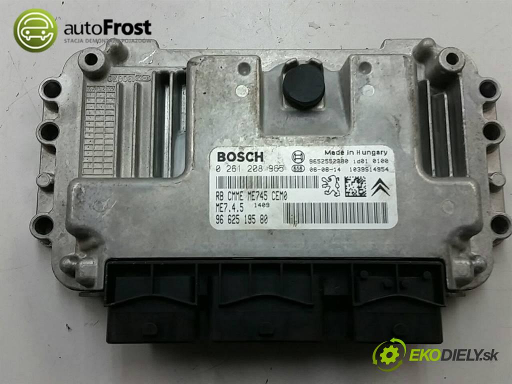 PEUGEOT 207  2006 110 kW  1.6 16V riadiaca jednotka Motor 9663773180 (Riadiace jednotky)