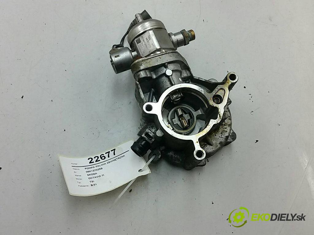 SKODA OCTAVIA III TSI 2014 180 kW TSI 1.8TSI Pumpa paliva vonkajšia 06K127025B (Palivové pumpy, čerpadlá, plaváky)