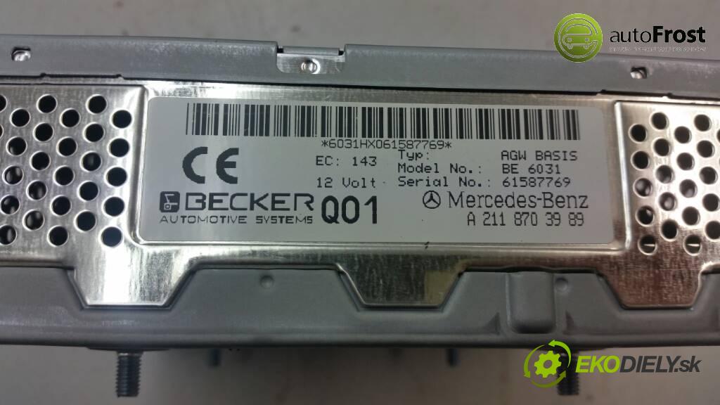 MERCEDES W211 LIFT 2006 231 kW LIFT 3.0 V6 Zosilňovač radia A2118703989 (Zosilňovače)