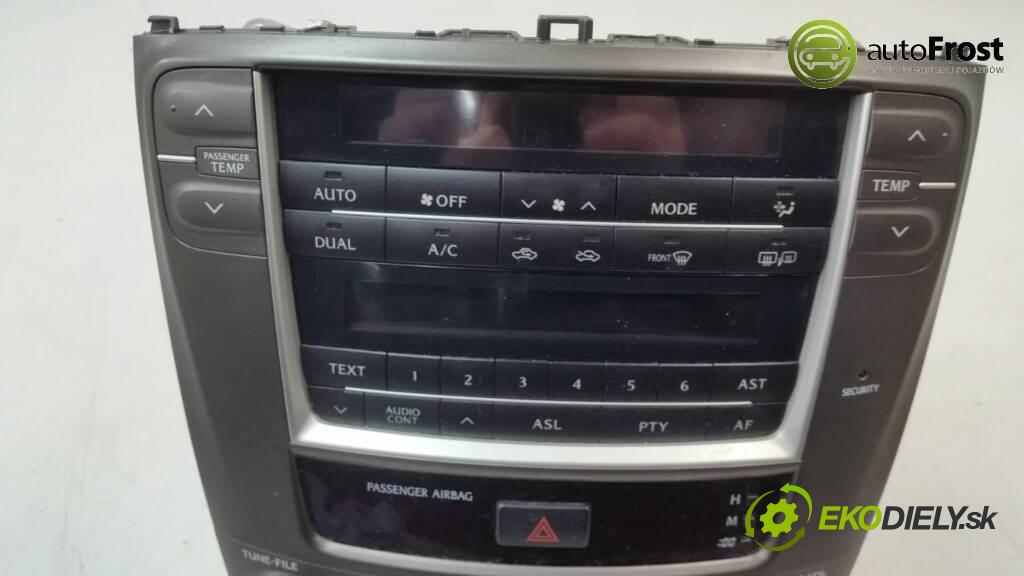 LEXUS IS 220   2006  177 KM   2.2  Panel ovládania kúrenia + RADIO   86120-53370 (Prepínače, spínače, tlačidlá a ovládače kúrenia)