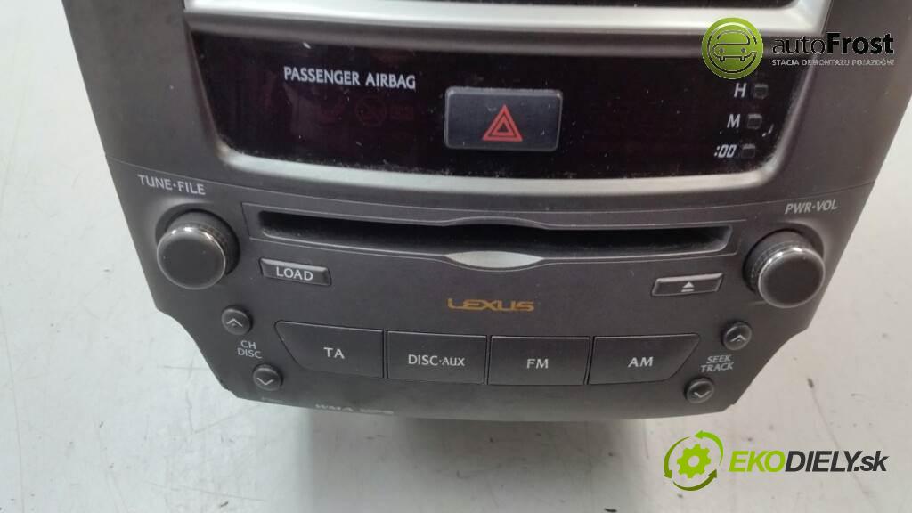 LEXUS IS 220   2006  177 KM   2.2  Panel ovládania kúrenia + RADIO   86120-53370 (Prepínače, spínače, tlačidlá a ovládače kúrenia)