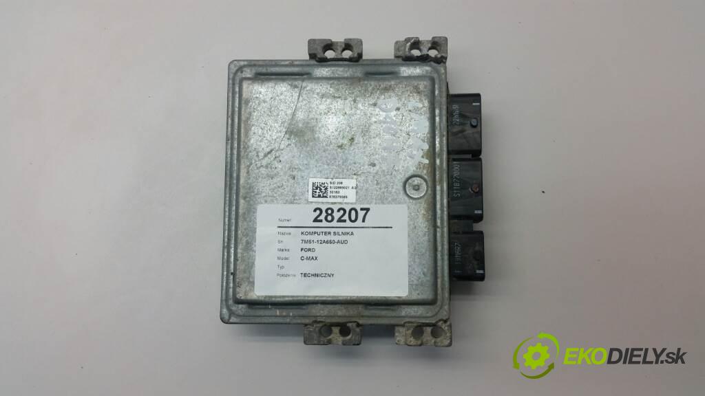 FORD C-MAX   2007  115 kW    1.8 riadiaca jednotka Motor 7M51-12A650-AUD (Riadiace jednotky)