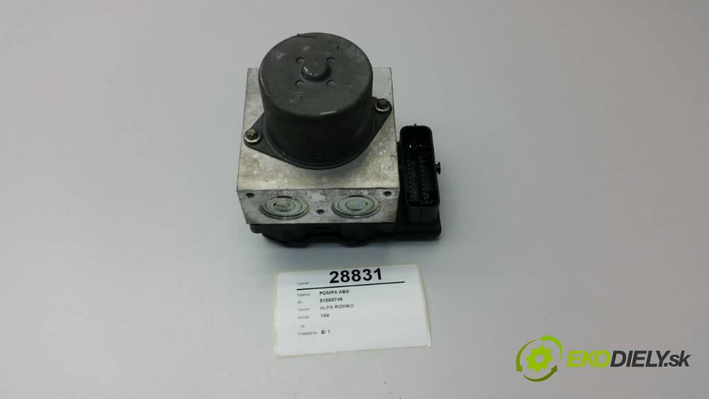 ALFA ROMEO 159   2007 150 kW   1.9 JTDM Pumpa ABS 51800745 (Pumpy ABS)