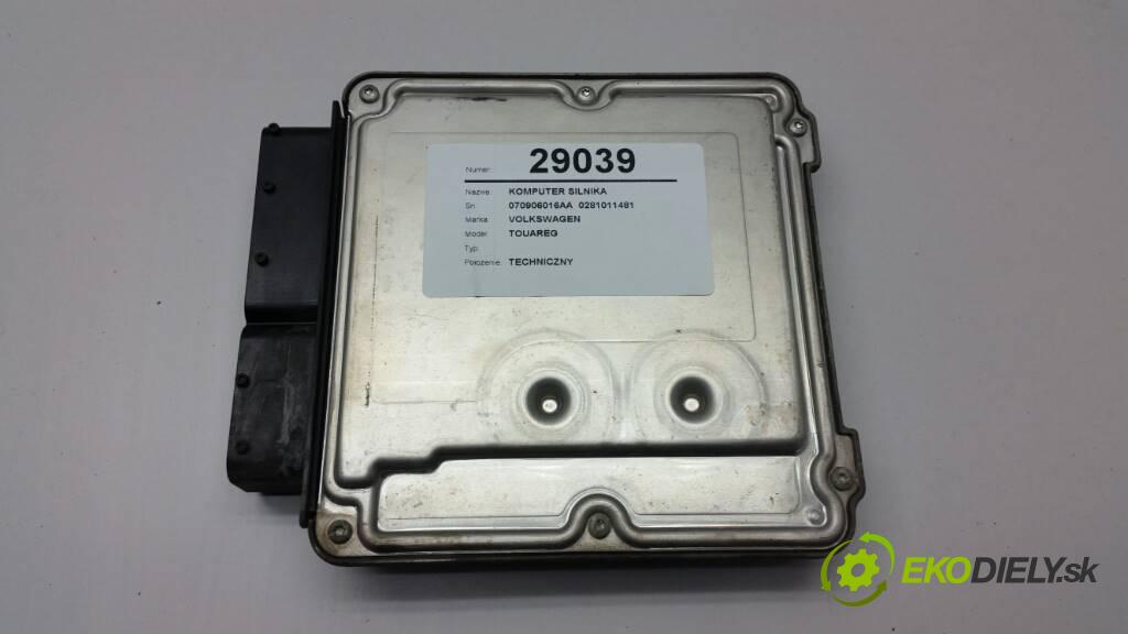 VOLKSWAGEN TOUAREG   2004 313 kW   5.0 V10 riadiaca jednotka Motor 070906016AA  0281011481 (Riadiace jednotky)