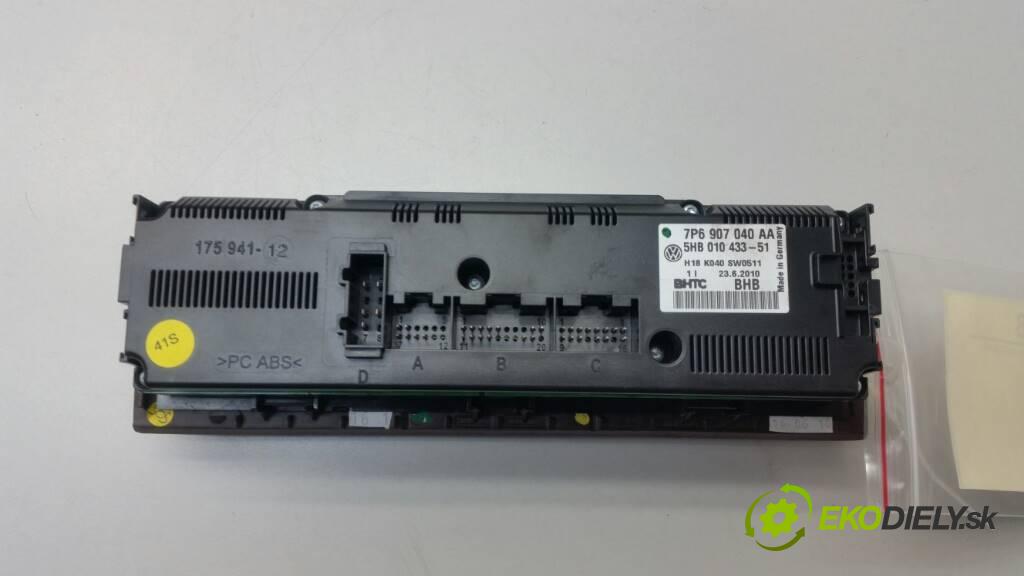 VOLKSWAGEN TOUAREG 7P  II 2010 240 kW 7P  II 3.0 V6 TDI BLUEMOTION CAS Panel ovládania kúrenia 7P6907040AA (Prepínače, spínače, tlačidlá a ovládače kúrenia)
