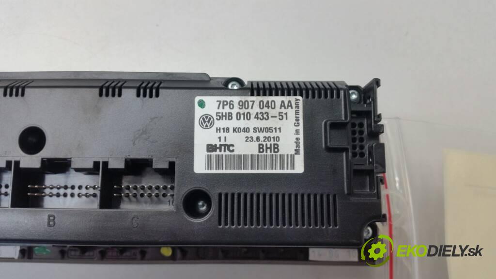 VOLKSWAGEN TOUAREG 7P  II 2010 240 kW 7P  II 3.0 V6 TDI BLUEMOTION CAS Panel ovládania kúrenia 7P6907040AA (Prepínače, spínače, tlačidlá a ovládače kúrenia)