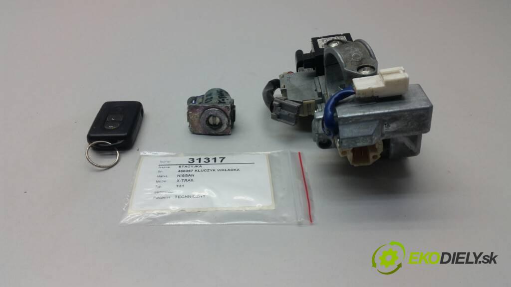 NISSAN X-TRAIL    T31  spinačka 468357 KLUCZYK WKŁADKA (Spínacie skrinky a kľúče)