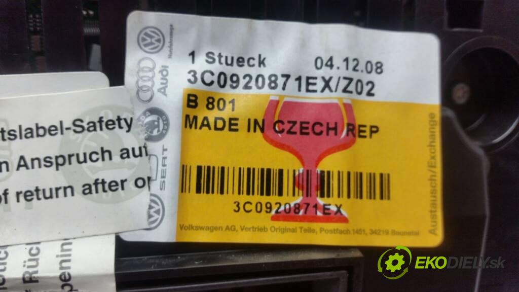 VOLKSWAGEN PASSAT B6 2008 140 kW B6 2.0 TDI Prístrojovka 3C0920871EX (Prístrojové dosky, displeje)