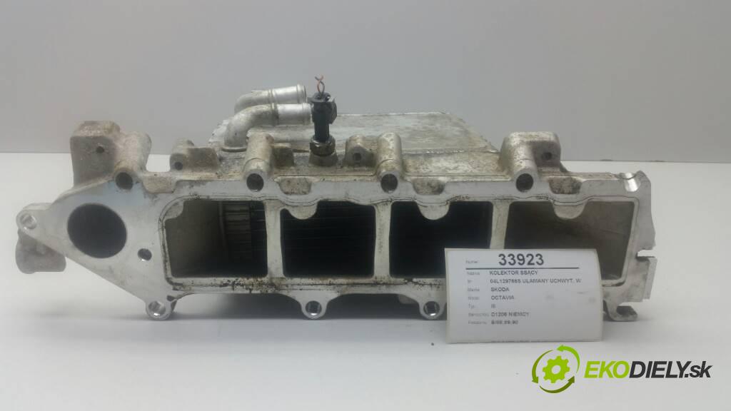 SKODA OCTAVIA III 2015 105 KM CLHA III 1.6 Potrubie sacie, sanie 04L129766S UŁAMANY UCHWYT, WGNIECIONY (Sacie potrubia)