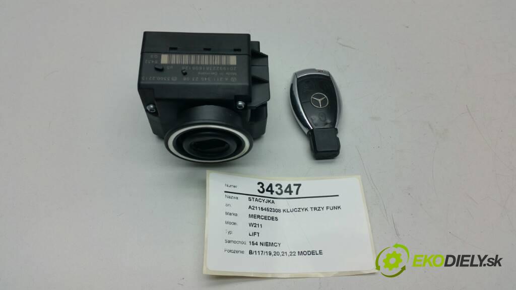 MERCEDES W211 LIFT 2009  LIFT 2.2 CDI spinačka A2115452308 KLUCZYK TRZY FUNKCJE  (Spínacie skrinky a kľúče)