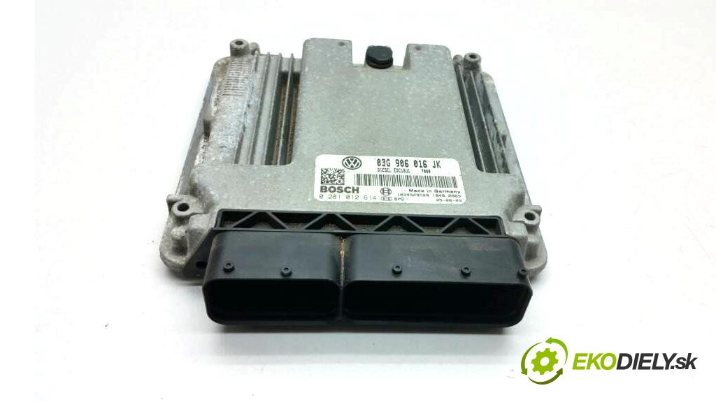 VOLKSWAGEN JETTA V 2005 105 kW V 1.9 TDI BKC riadiaca jednotka Motor 03G906016JK  021012614 (Riadiace jednotky)