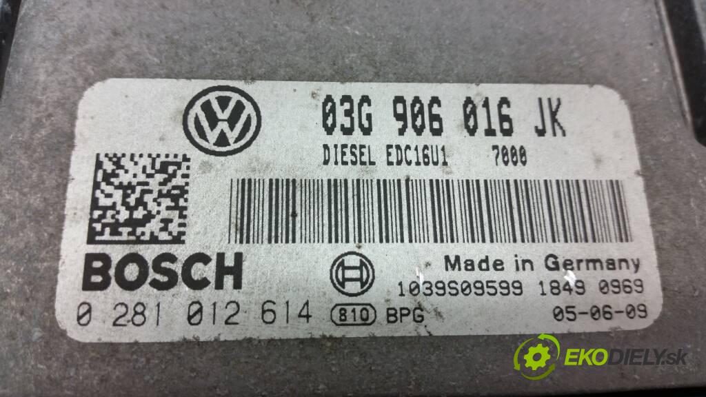 VOLKSWAGEN JETTA V 2005 105 kW V 1.9 TDI BKC riadiaca jednotka Motor 03G906016JK  021012614 (Riadiace jednotky)