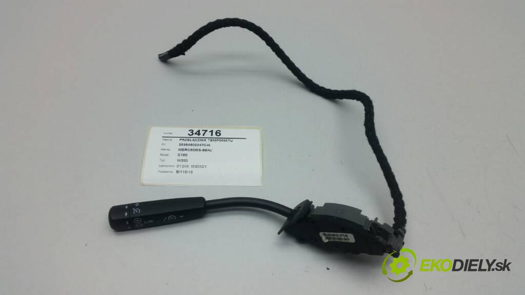 MERCEDES-BENZ C180 W203 2001 96kW W203 2.0 Prepínač tempomatu 20354502247C45