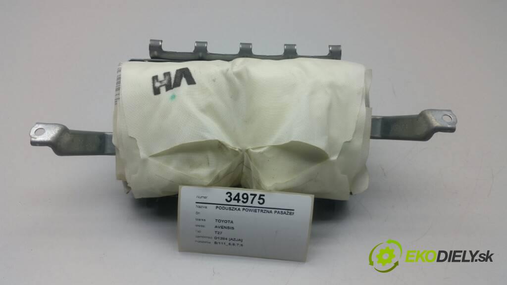 TOYOTA AVENSIS T27 2009 150 kW T27 2.2 D4D AirBag - spolujazdca airbag