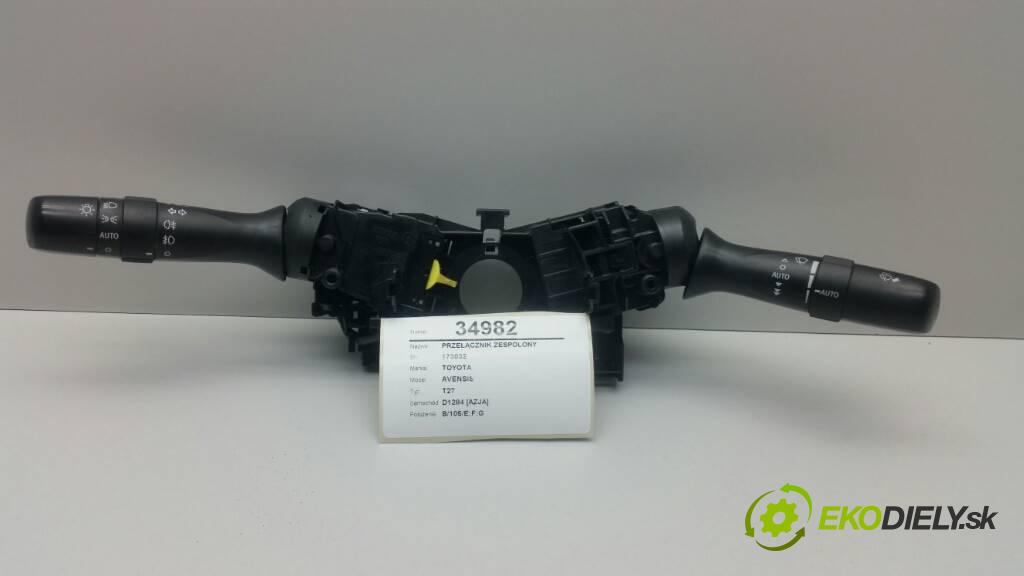 TOYOTA AVENSIS T27 2009 150 kW T27 2.2 D4D Prepínač kombinovaný 173832 (Prepínače, spínače, tlačidlá a ovládače kúrenia)