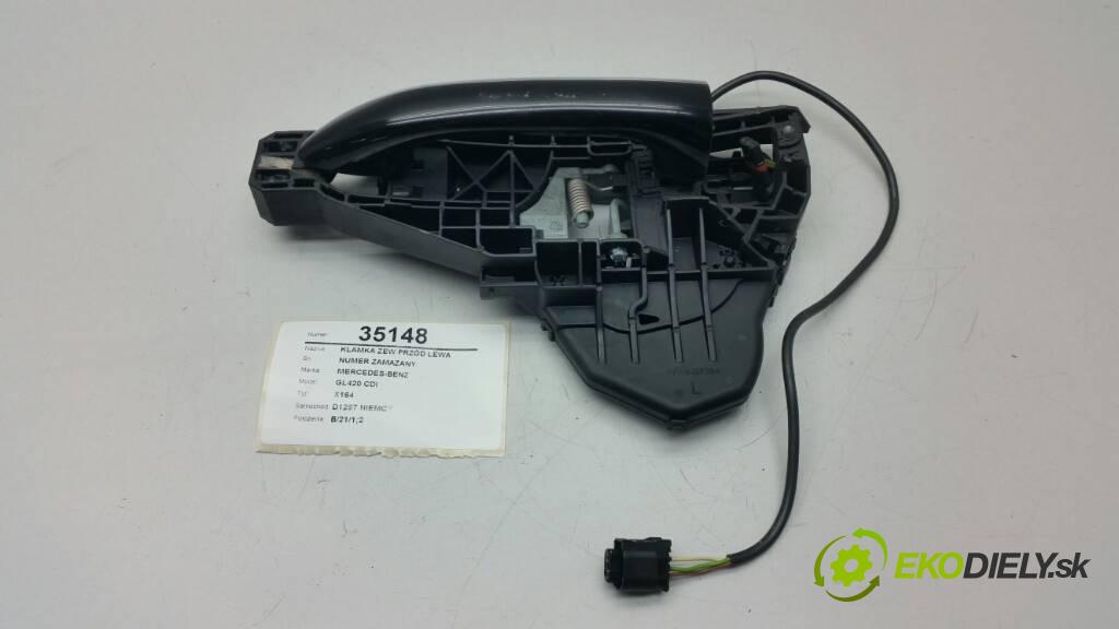 MERCEDES-BENZ GL420 CDI X164 2007 306 kW X164 4.0 Kľučka vonkajšia predný ľavá strana NUMER ZAMAZANY