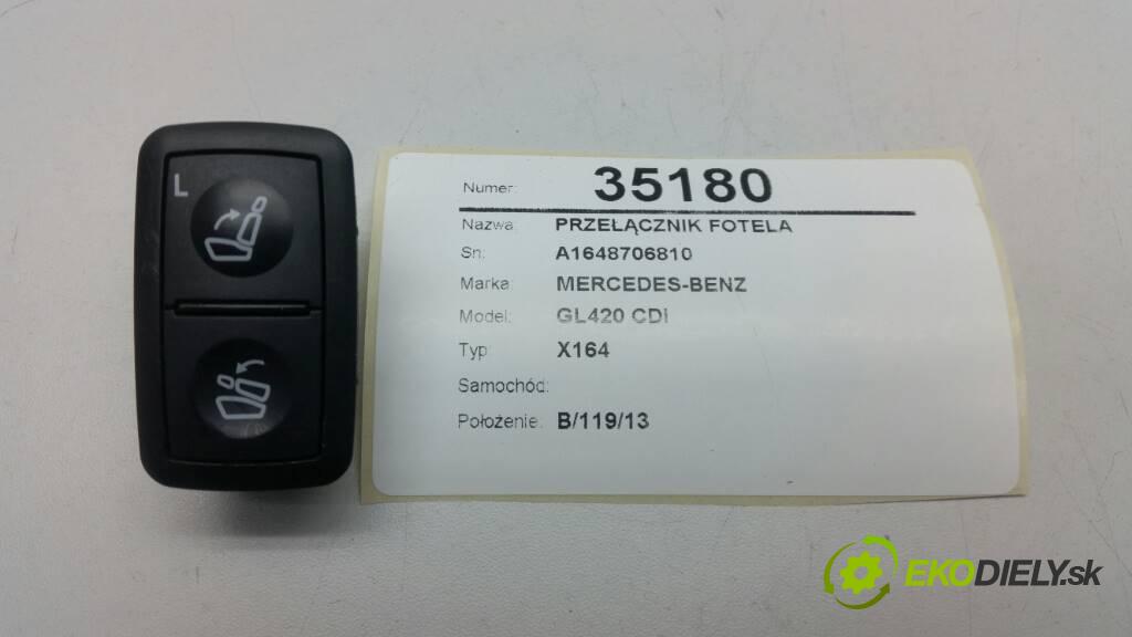 MERCEDES-BENZ GL420 CDI    X164  Prepínač sedačky A1648706810