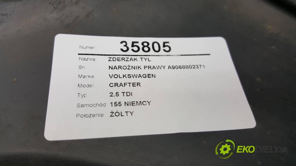 VOLKSWAGEN CRAFTER 2.5 TDI 2008 80kW 2.5 TDI 2459,00 nárazník zadní část NAROŻNIK PRAWY A9068802371