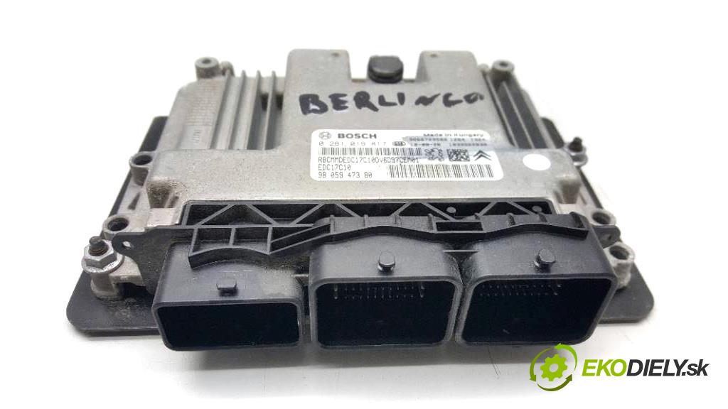 CITROEN BERLINGO III PARTNER 2012 ? III PARTNER 1.6 HDI riadiaca jednotka Motor 0281019817   9805947380 (Riadiace jednotky)