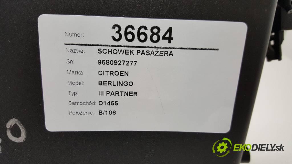 CITROEN BERLINGO III PARTNER 2012 ? III PARTNER 1.6 HDI přihrádka kastlík spolujezdce 9680927277 (Přihrádky, kastlíky)