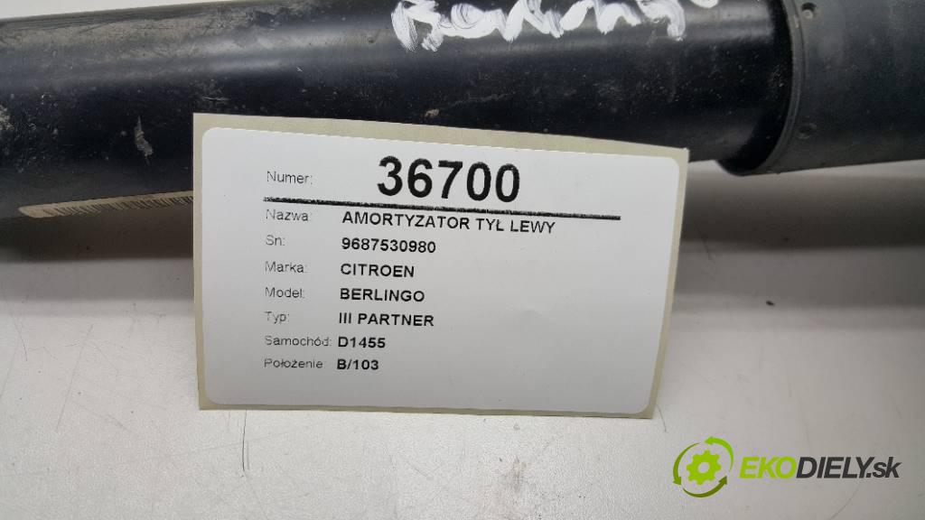 CITROEN BERLINGO III PARTNER 2012 ? III PARTNER 1.6 HDI Tlmič zad ľavy 9687530980 (Ostatné)