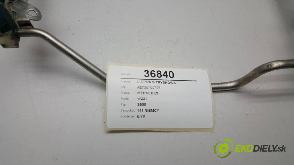 MERCEDES W221 S500 2008 388 kW S500 5.5 Lišta vstrekovacia A2730700795 (Vstrekovacie lišty)