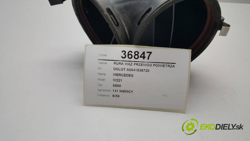 MERCEDES W221 S500 2008 388 kW S500 5.5 Rúra hadice trubka vzduchu DOLOT A0041539728 (Hadice chlazení vzduchu)