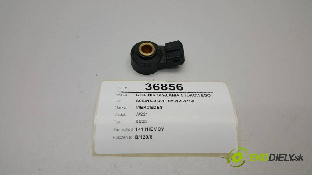 MERCEDES W221 S500 2008 388 kW S500 5.5 Snímač klepania - A0041539028  0261231188 (Snímače)