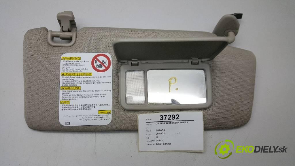 SUBARU LEGACY IV 2008 150 kW III 1998,00 ccm Clona slnečná pravá