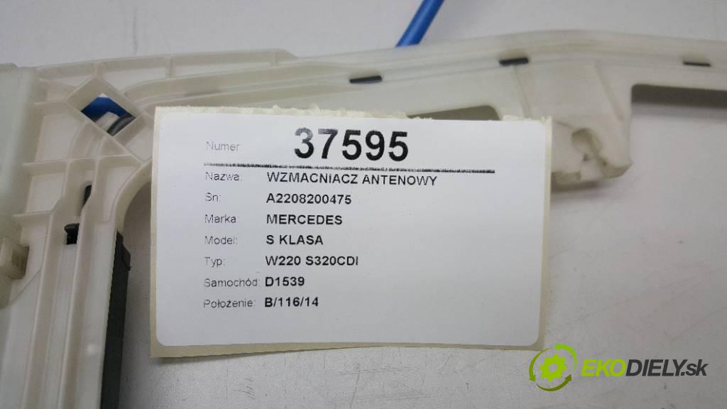 MERCEDES S KLASA W220 S320CDI 2001 197 kW W220 S320CDI 3222,00 zesilovač anténní A2208200475 (Zesilovače)
