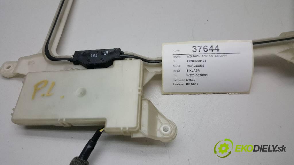 MERCEDES S KLASA W220 S320CDI 2001 197 kW W220 S320CDI 3222,00 zesilovač anténní A2208200175 (Zesilovače)