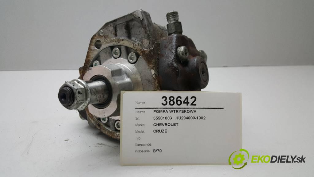 CHEVROLET CRUZE       Pumpa vstrekovacia 55581883   HU294000-1002    (Vstrekovacie čerpadlá)