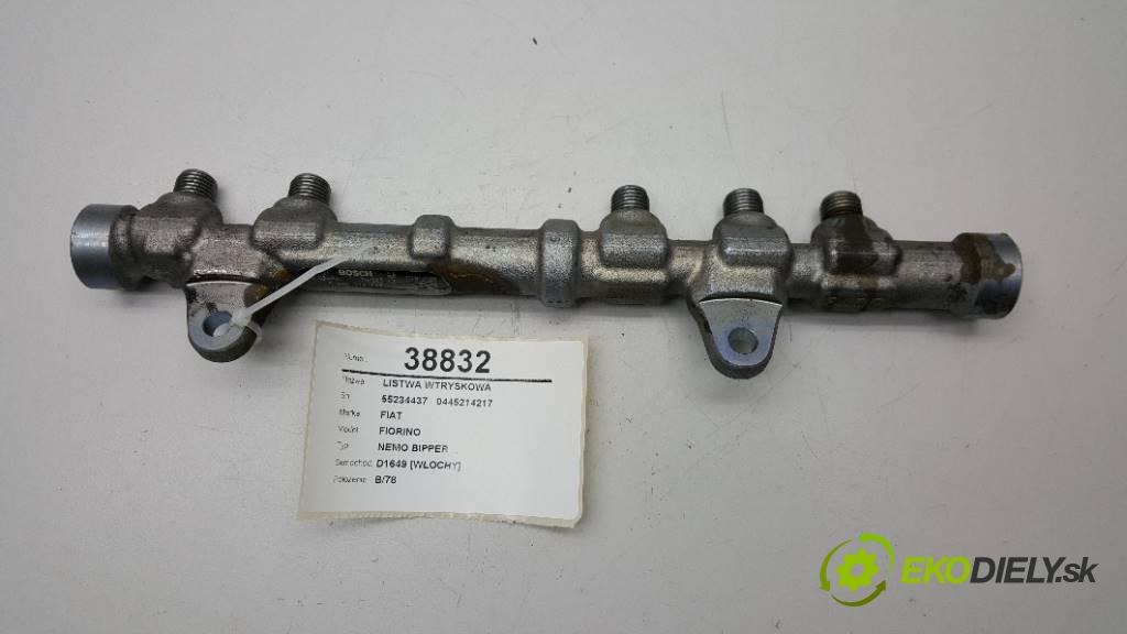 FIAT FIORINO NEMO BIPPER 2013 75 kW NEMO BIPPER 1248 Lišta vstrekovacia 55234437   0445214217 (Vstrekovacie lišty)